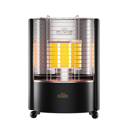 صوبة غاز أولمار 3 بلاطات حرارية بنظام ECO مع بربيش وساعة إيطالي – ماركة OLMAR