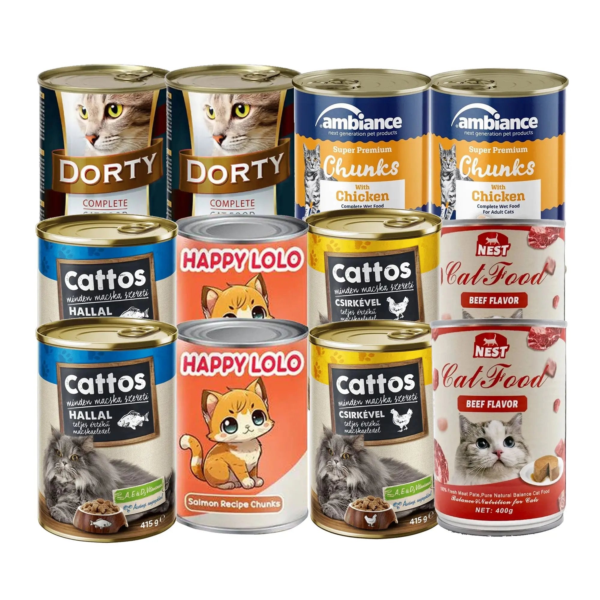 Cat wet food 400g x12Mix |