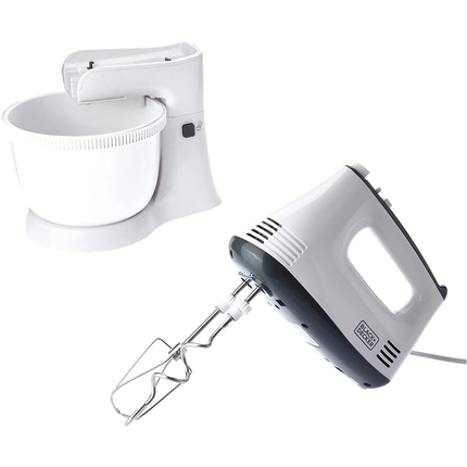 عجانة/خفاقة يدوية بـ 5 سرعات عالية مع وظيفة التيربو قوة 300 واط من Black & Decker
