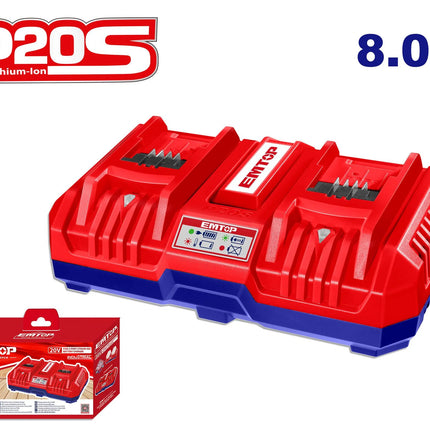 شاحن الذكي و  السريع ثنائي المنفذ من  EMTOP EFCR2082 P20S