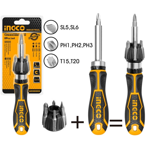 Automatic screwdriver with Ingco bits