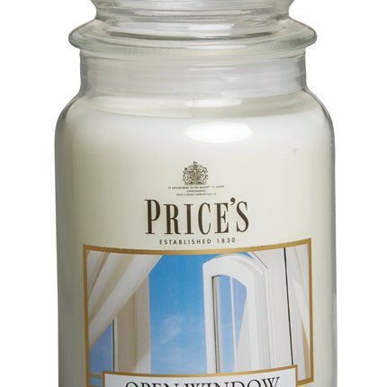 شمعة معطرة كبيرة بمرطبان وغطاء من Price's - النسيم العليل