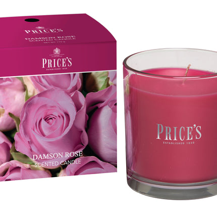 شمعة معطرة بكوب من Price's - الورد الجوري