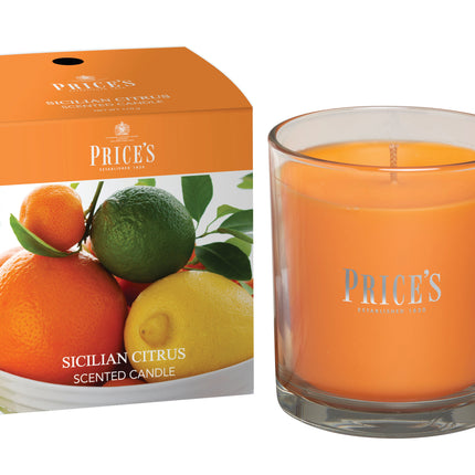 شمعة معطرة بكوب من Price's - حمضيات من صقلية