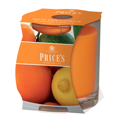 شمعة معطرة بكوب من Price's - حمضيات من صقلية