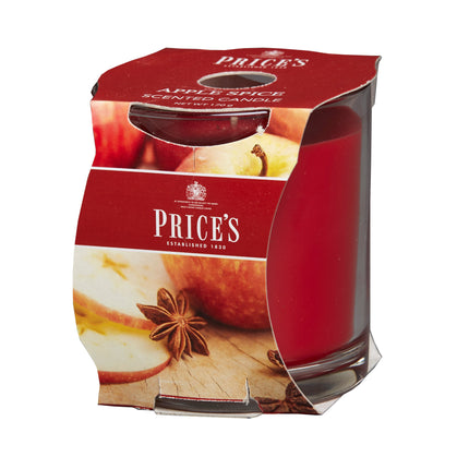 شمعة معطرة بكوب من Price's - بهارات التفاح