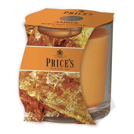 شمعة معطرة بكوب من Price's - العنبر