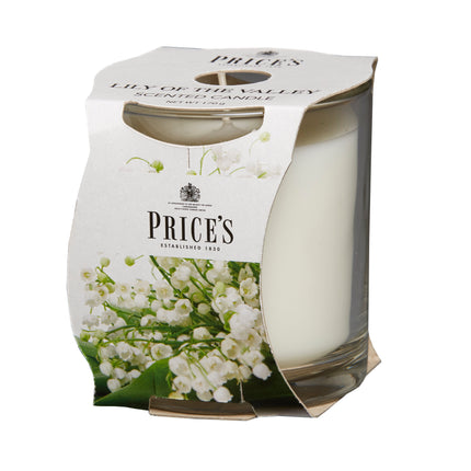 شمعة معطرة بكوب من Price's - زنبق الوادي