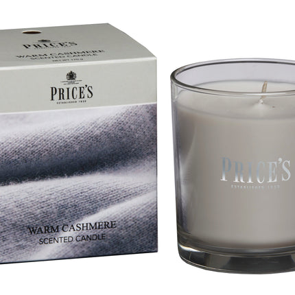 شمعة معطرة بكوب من Price's - الكشمير الدافئ