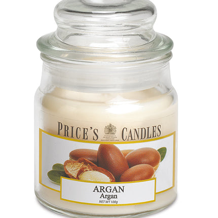 شمعة معطرة متوسطة بمرطبان وغطاء من Price's - الأرغان