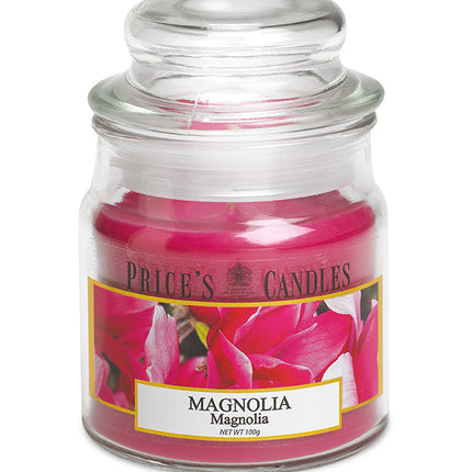 شمعة معطرة متوسطة بمرطبان وغطاء من Price's - ماغنوليا