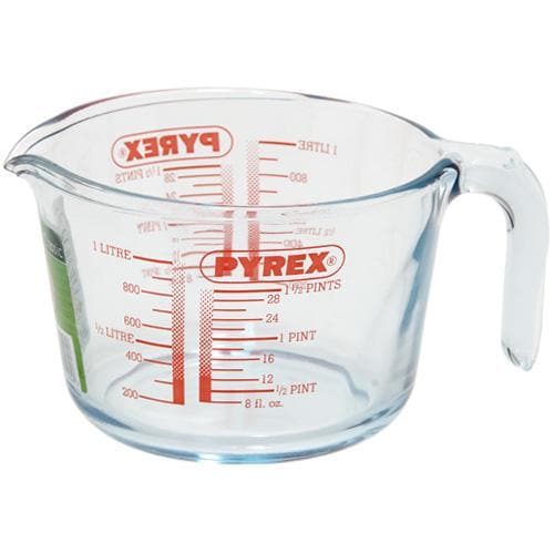 وعاء قياس زجاجي من بيركس سعة 1 لتر