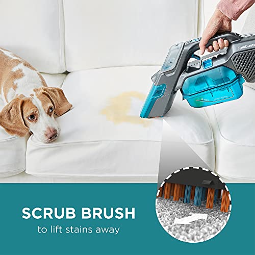 مكنسة يدوية لاسلكية بلاك أند ديكر مانع تسرب السوائل + منظف البقع مع فلتر إضافي 12 فولت