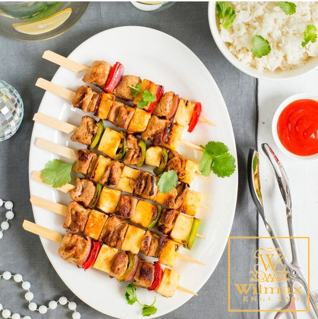 طبق بيضوي 26 سم من Wilmax Stello Pro - أبيض