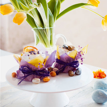 طبق كيك بقاعدة 25 سم من Wilmax - أبيض