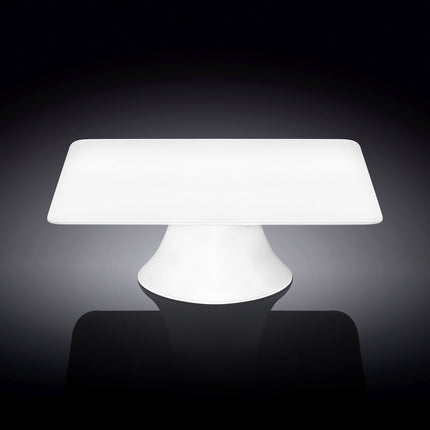 طبق كيك مربع بقاعدة 30 سم من Wilmax - أبيض