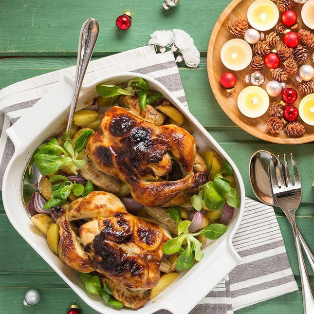 صينية فرن مربعة 25 سم من Wilmax - أبيض