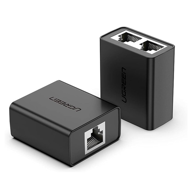UGREEN RJ45 Splitter Adapter 2 Pack (Black) - 50923