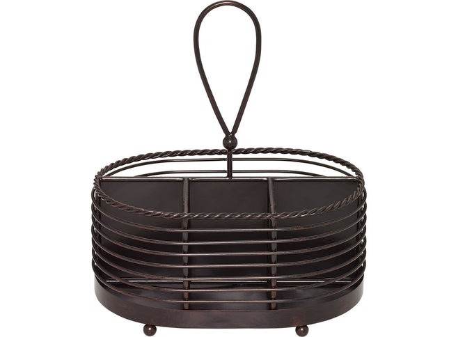 MIKASA GOURMET 10 INCH ROPE NAPKIN FLATWARE CADDY