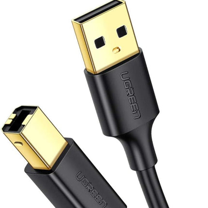 كابل طابعة Ugreen USB Type B (ذكر) - USB 2.0 (ذكر) 480 ميجابت في الثانية أسود / US135