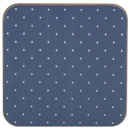 KATIE ALICE VINTAGE INDIGO PACK OF 6 PREMIUM COASTERS