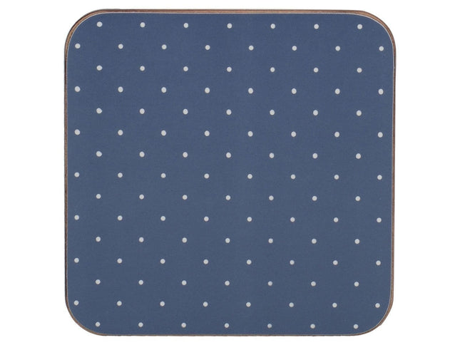 KATIE ALICE VINTAGE INDIGO PACK OF 6 PREMIUM COASTERS