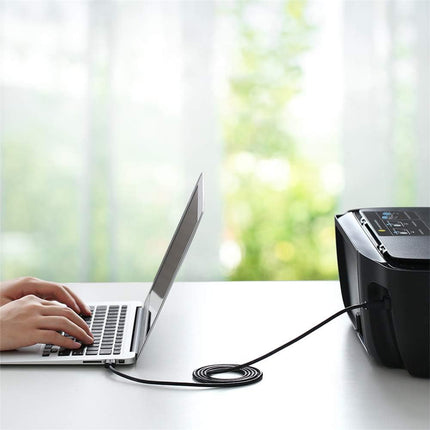 كابل طابعة Ugreen USB Type B (ذكر) - USB 2.0 (ذكر) 480 ميجابت في الثانية أسود / US135