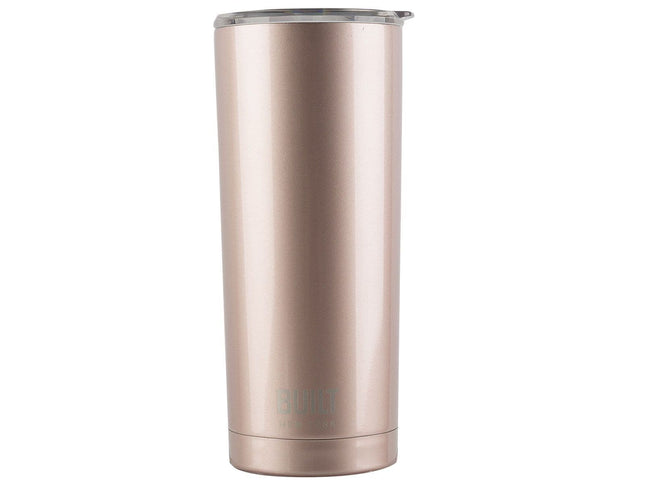BUILT 20OZ DOUBLE WALLED STAINLESS STEEL WATER TUMBLER ROSE GOLD