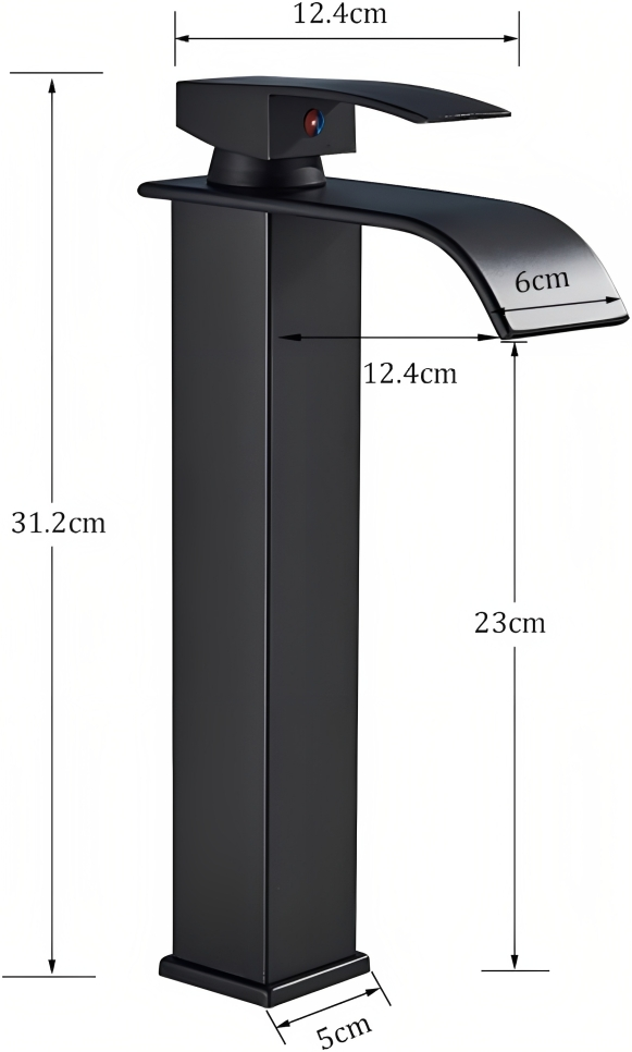 بطاريه مغسله شلال قصبة طويلة