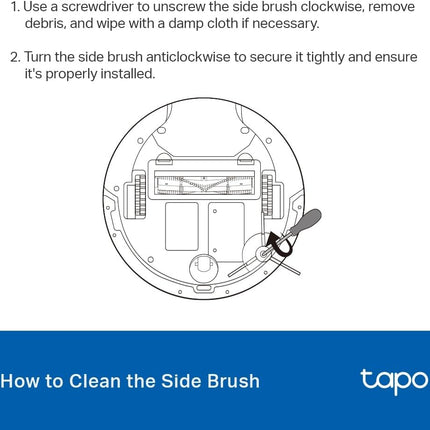 طقم استبدال المكنسة الكهربائية الروبوتية Tapo RVA102