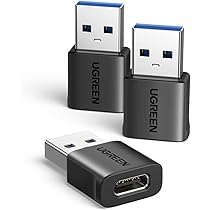 مجموعة محولات يوجرين USB-C أنثى إلى USB-A ذكر (عبوة من قطعتين - عبوة من 3 قطع) / US701