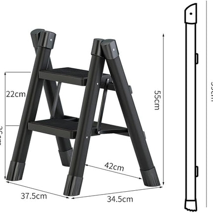 سلم درجة عريضة 2 درجة بلاستيك من مزايا