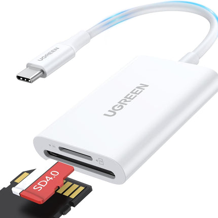 قارئ بطاقات UGREEN 2 في 1 USB-C SD/MicroSD متعدد الألوان/ CM265