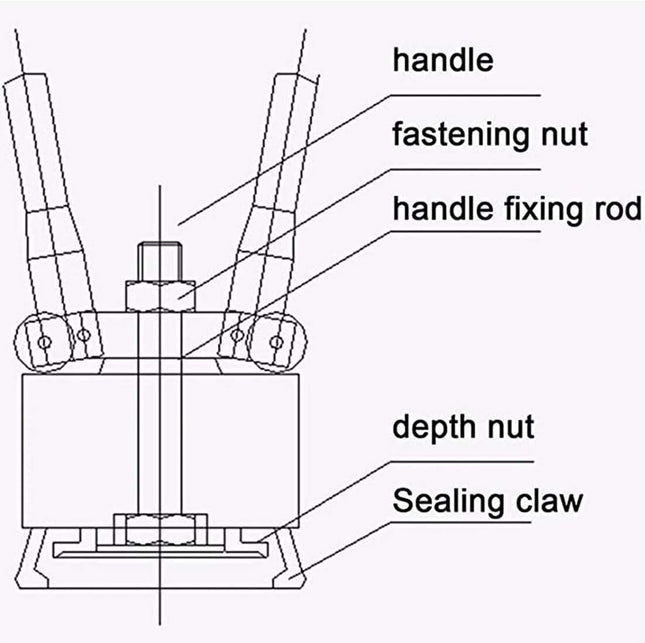 أداة كبس أغطية براميل الزيت 200لتر