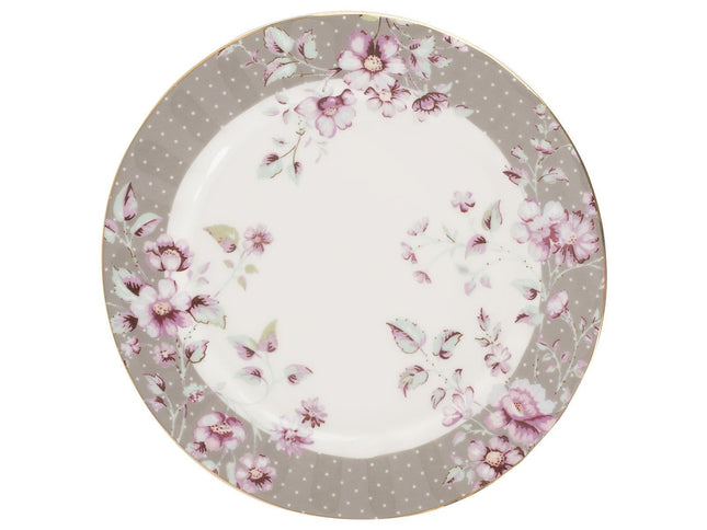 KATIE ALICE DITSY FLORAL SIDE PLATE GREY