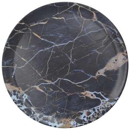 Creative Tops Navy Marble Round Matte Tray