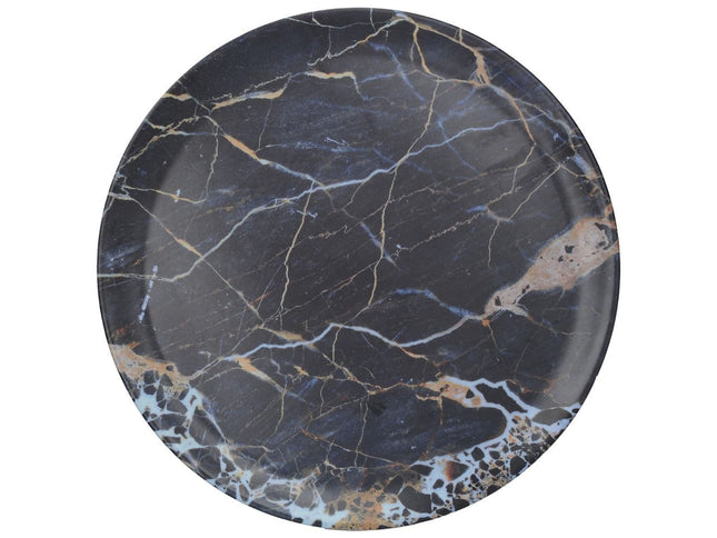 Creative Tops Navy Marble Round Matte Tray