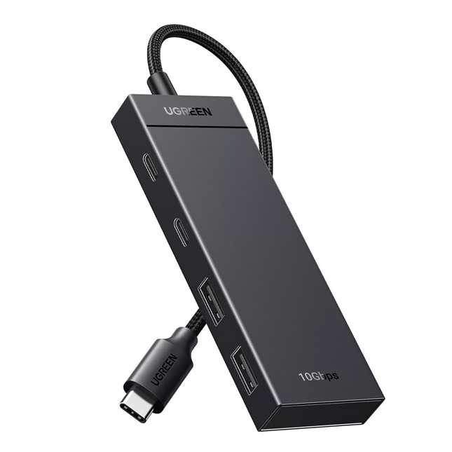 موزع USB رباعي الوظائف من UGREEN بسرعة 10 جيجابت في الثانية / 35583