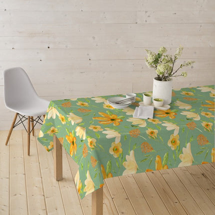 مفرش طاولة عرض 140 سم من Finesse Euronap Orista - أخضر وبرتقالي