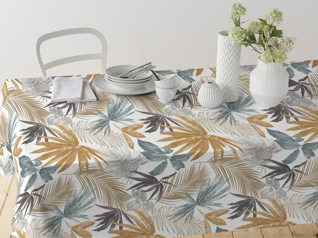 مفرش طاولة عرض 140 سم من Finesse Euronap Prades - بني وأخضر مائل للأزرق