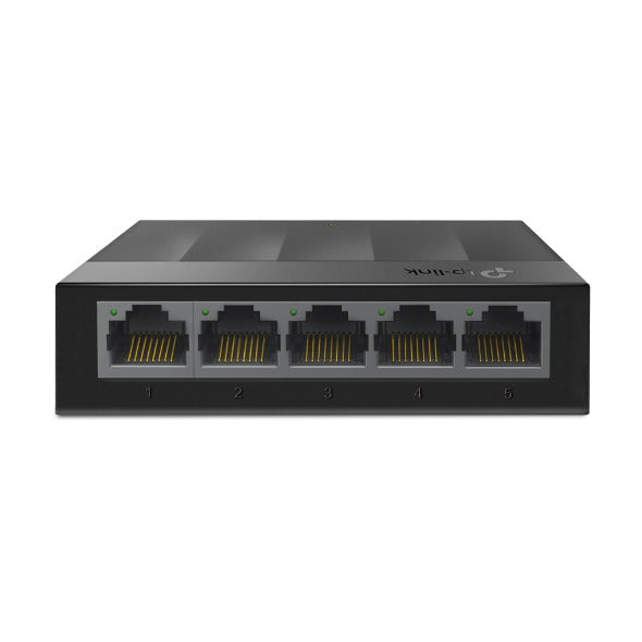 محول شبكة مكتبي TP-Link LS1005G | 5 منافذ بسرعة 10/100/1000 ميجابت في الثانية (أسود)