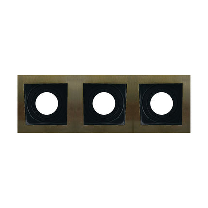 إطار سبوت مربع ثلاثي قابل للتوجيه إليكولوكس 9×25 سم برونزي