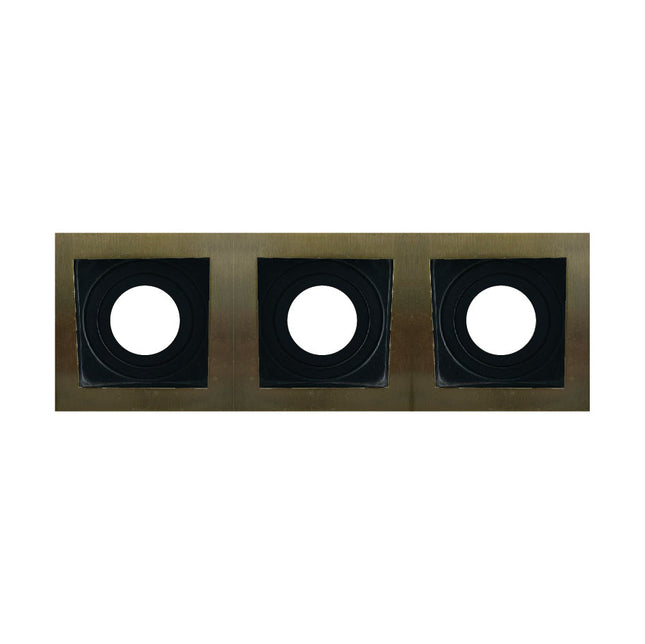 إطار سبوت مربع ثلاثي قابل للتوجيه إليكولوكس 9×25 سم برونزي