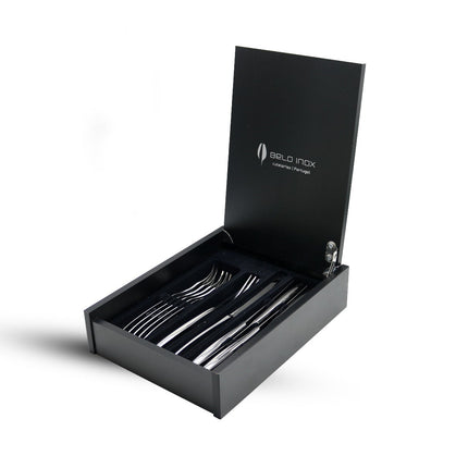طقم أدوات مائدة 12 قطعة من Belo Inox Platinium - فضي