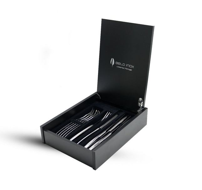 طقم أدوات مائدة 12 قطعة من Belo Inox Platinium - فضي