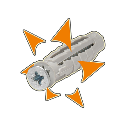 100 x 6mm Plastic Wedges from Sabt (565643)