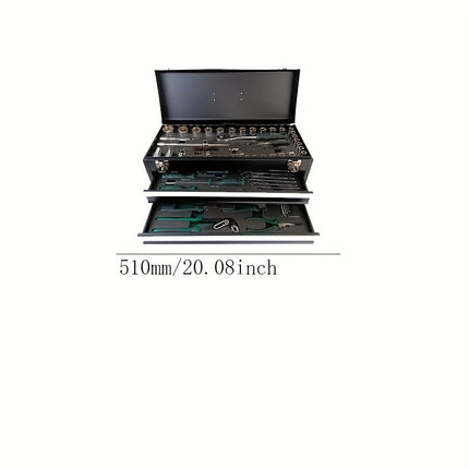 صندوق عدة محمول  106 قطعة مع صندوق ثلاثي الطبقات