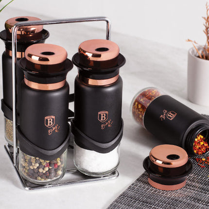 طقم بهارات 5 قطع من Berlinger Haus - بلاك-روز