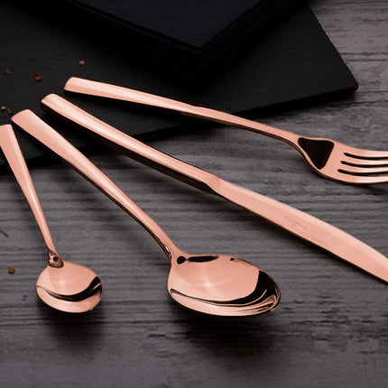 طقم أدوات مائدة 16 قطعة من Berlinger Haus - ذهبي وردي