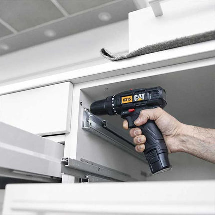 DX14.2درل شحن 12 فولت مع بطاريتين  2 امبير 10مم كتربلر